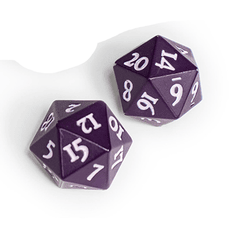 Ultra Pro - Vivid Heavy Metal D20 Dice - Midnight Plum